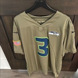 NFL Salute to Service Russel Wilson  Seahawks Jersey